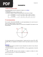 Cours Trigonometrie Premiere Pro