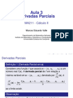 Derivadas Parciais: Aulas sobre conceitos e exemplos