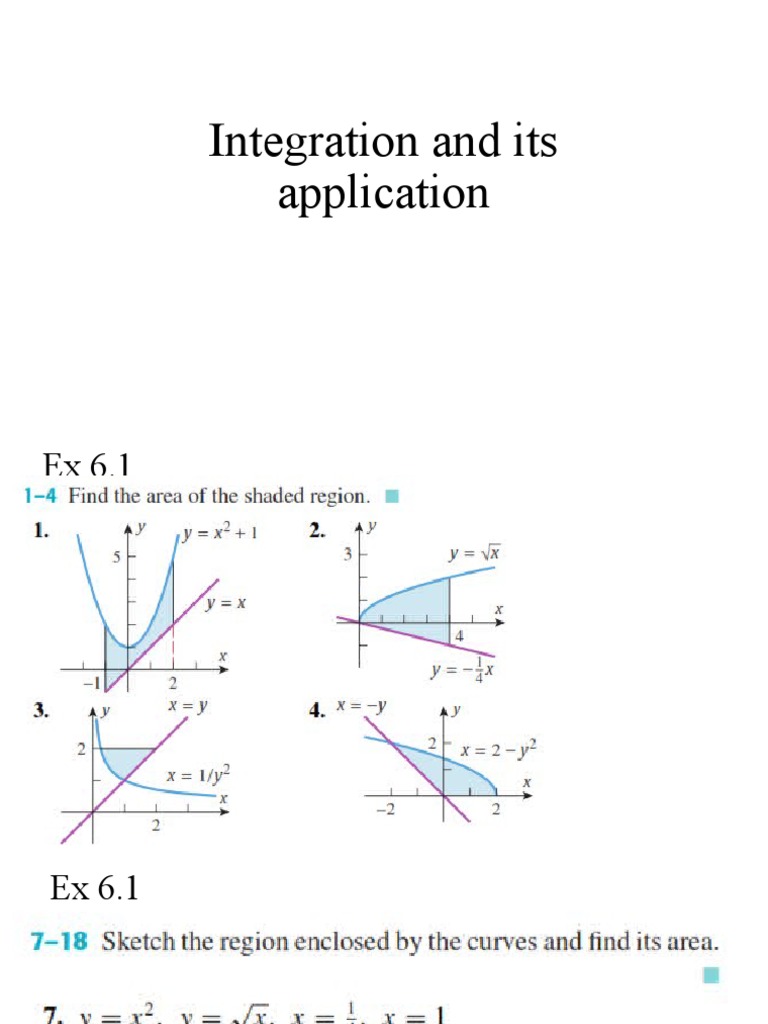 Application of Integration | PDF | Technology & Engineering