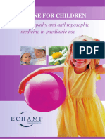 Medicine For Children: Homeopathy and Anthroposophic Medicine in Paediatric Use