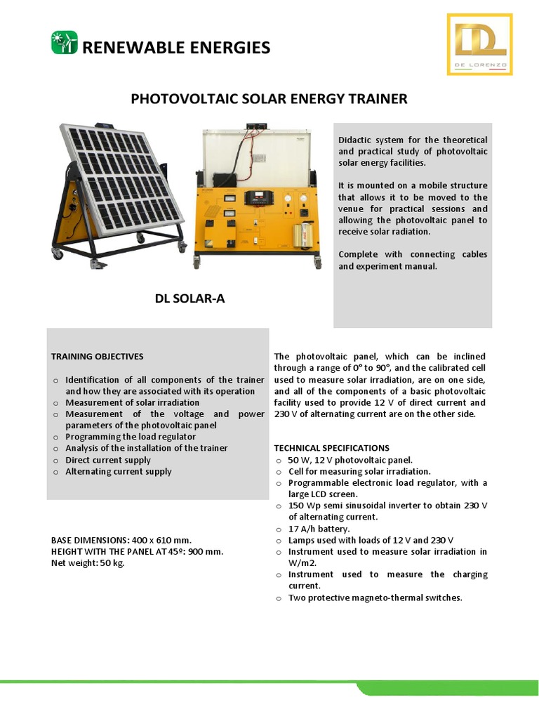 Solar Energy Training Systems | PDF | Solar Panel | Water Heating