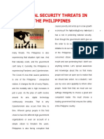 National Security Threats in The Philippines