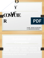 Compute R: Name: Rezky Ramanda S-1 Sistem Informasi
