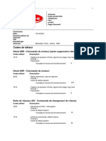 Codes de Défaut: Diesel (MR - Commande Du Moteur) (Après Suppression Dernier Code Défaut)