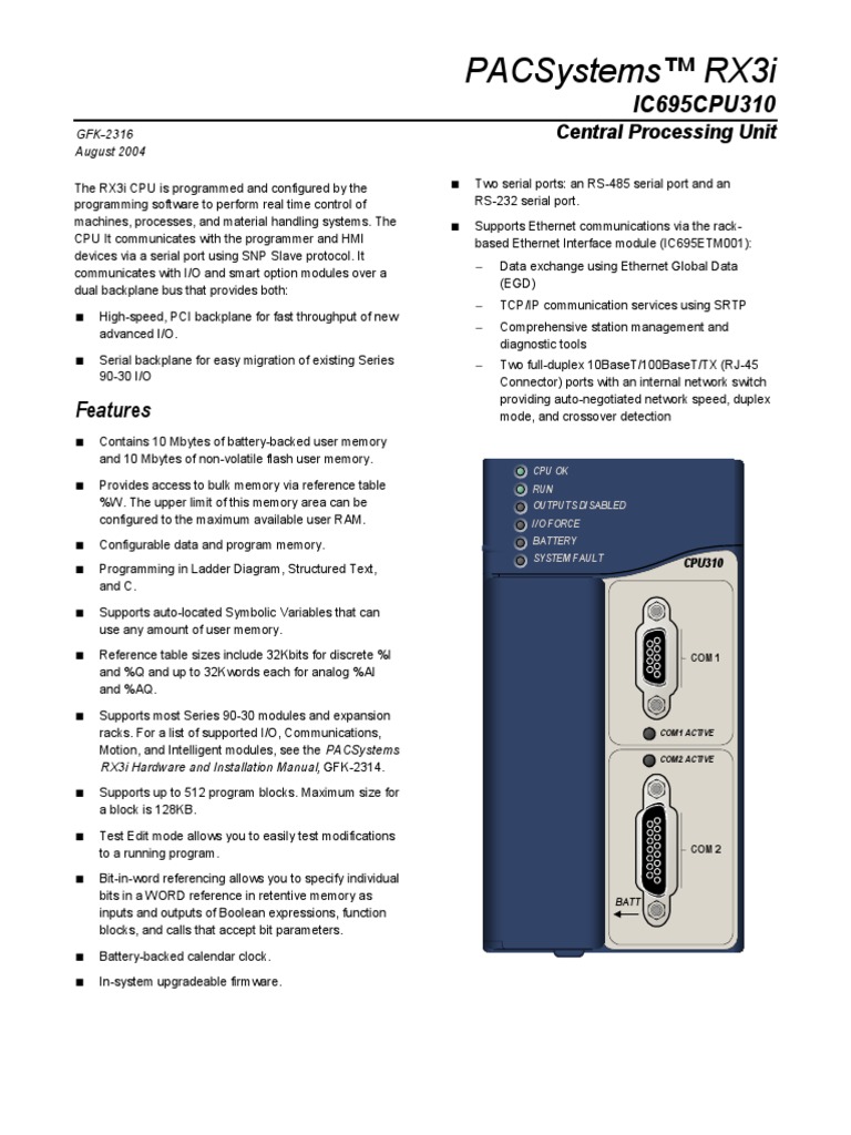 PAC30 Cpu | PDF | Office Equipment | Information Age