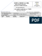 SC Dorna Medical SRL: Buletin de Analize Medicale Nr. 574851