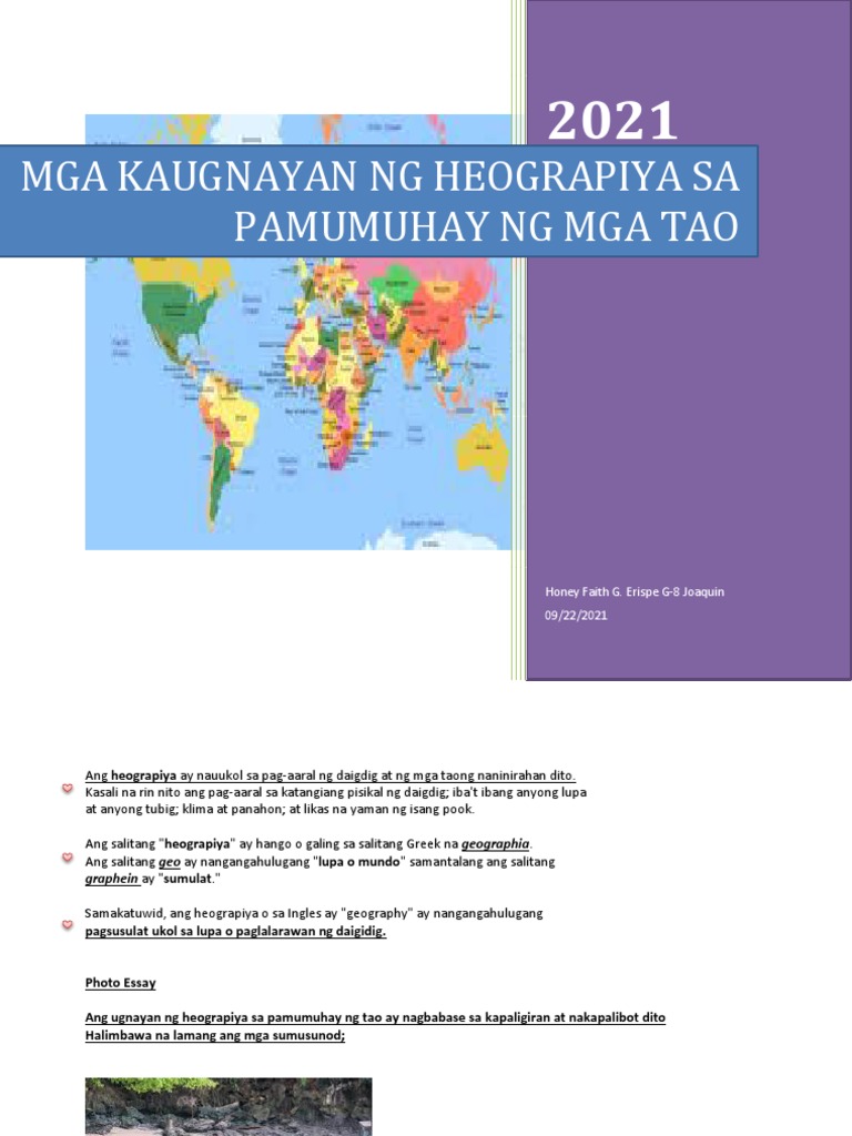 AP Essay Heograpiya | PDF