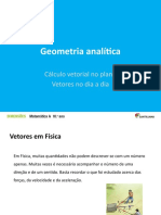 Introdução aos Vetores em Geometria, Física, Meteorologia, Biomecânica e Desporto