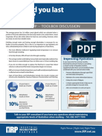 When Did You Last Hydrate?: Yoursafety@Irp - Toolbox Discussion