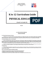 K To 12 Curriculum Guide: Physical Education