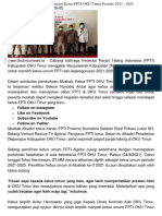 Berita - Beritas Hasil Muscab FPTI - Contoh