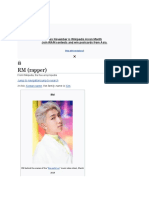 RM (Rapper) : This November Is Wikipedia Asian Month Join WAM Contests and Win Postcards From Asia