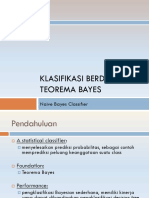 Klasifikasi Berdasarkan Teorema Bayes