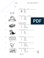 Sekolah Kebangsaan Pekan Papar Bahasa Inggeris KSSR Tahun 1