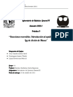 Práctica 07. Reacciones Reversibles. Introducción Al Equilibrio Químico. Ley de Acción de Masas (1)