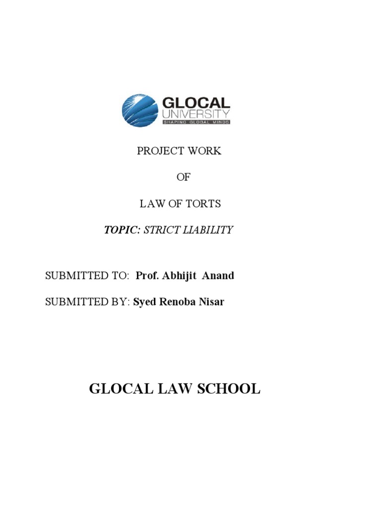 Strict Liability | PDF | Mens Rea | Strict Liability