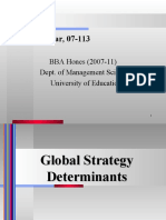 Global Strategy Determinants