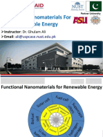 Functional Nanomaterials For Renewable Energy: Ali@uspcase - Nust.edu - PK