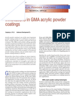 Innovations in GMA Acrylic Powder Coatings