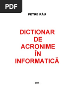 Dictionar de Acronime in a
