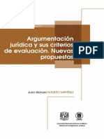 254 - Argumentación Jurídica y Sus Criterios de Evaluación. Nuevas Propuestas - Juan Manuel Romero Martínez