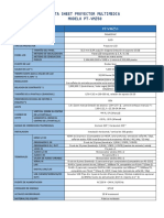 Data Sheet Proyector Multimedia Modelo Pt-Vmz50