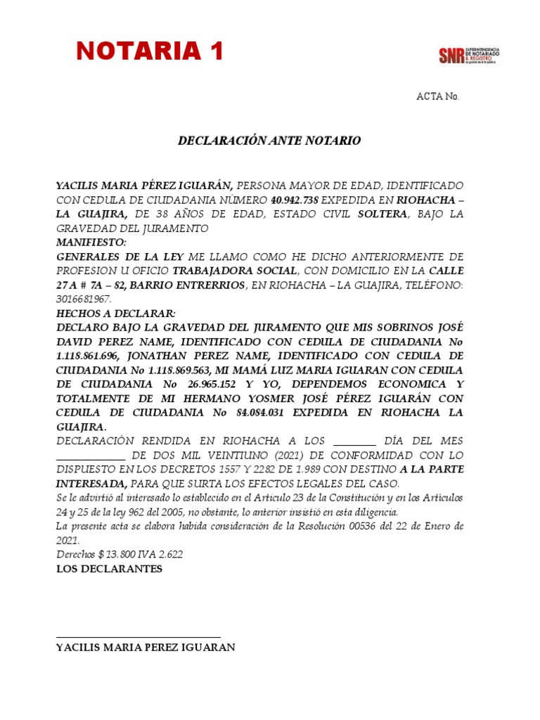 Declaracion jurada ante notario en mexico image to u