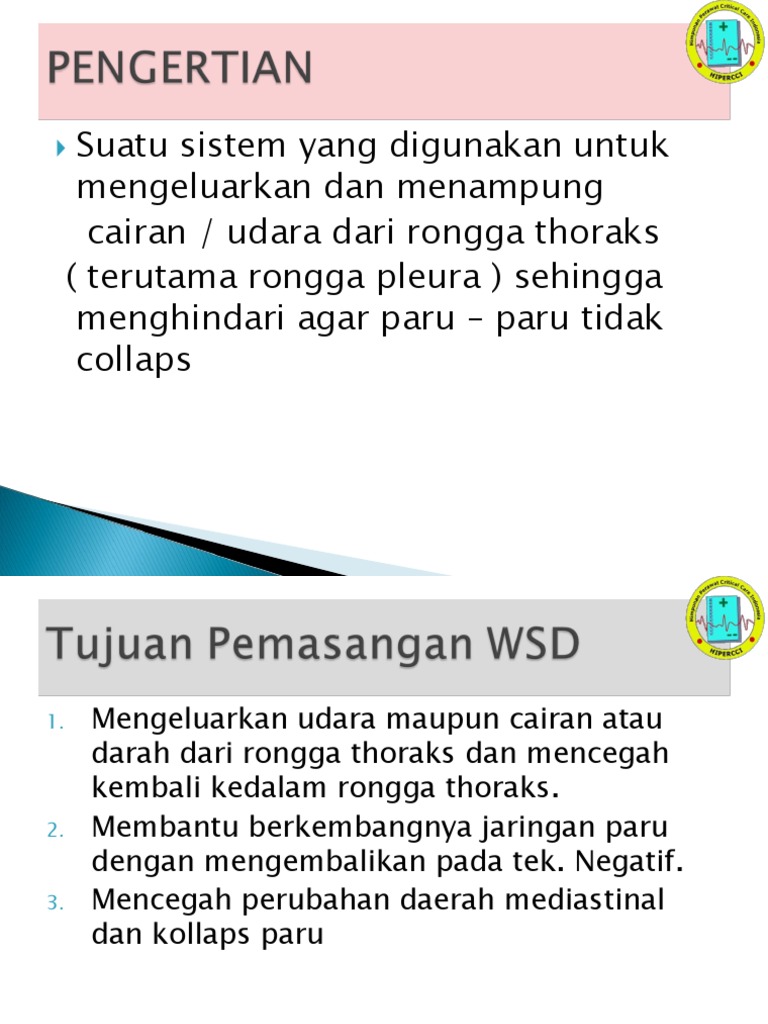Prosedur Pemasangan Water Seal Drainage | PDF
