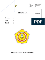 Biodata Mahasiswa kosong