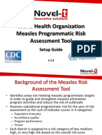 Measles Risk Assessment Tool Setup Guide V1.5 EN