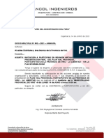 Oficio #001 - Plan Vial de La Municipalidad Provincial de Viru
