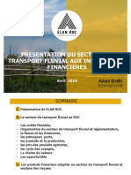 Presentation Du Secteur Du Transport Fluvial Aux IFs - Avril 2018