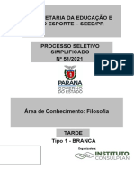 FILOSOFIA PSS PARANÁ 2021