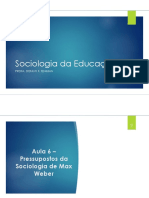 Slides+aula+06 SOCIOLOGIA DA EDUCAÇÃO