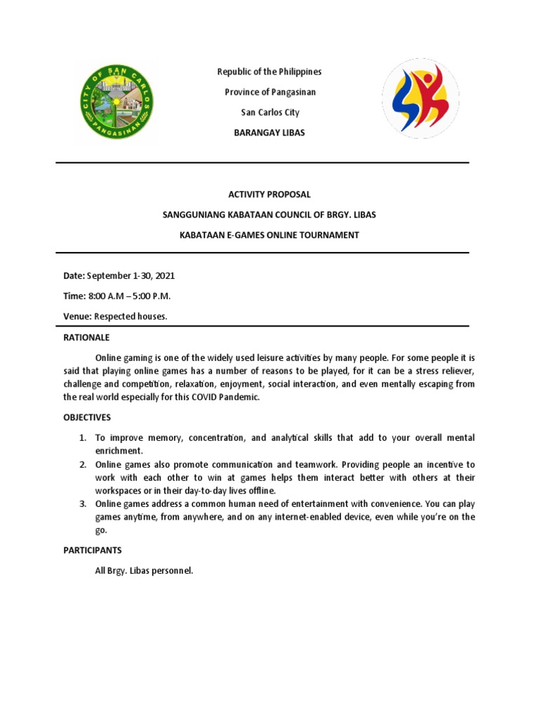 Activity Design Sample