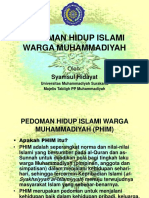 PEDOMAN HIDUP ISLAMI WARGA MUHAMMADIYAH (PHIM)1