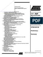 8-Bit Microcontroller With 128K Bytes of ISP Flash and CAN Controller AT90CAN128 Preliminary