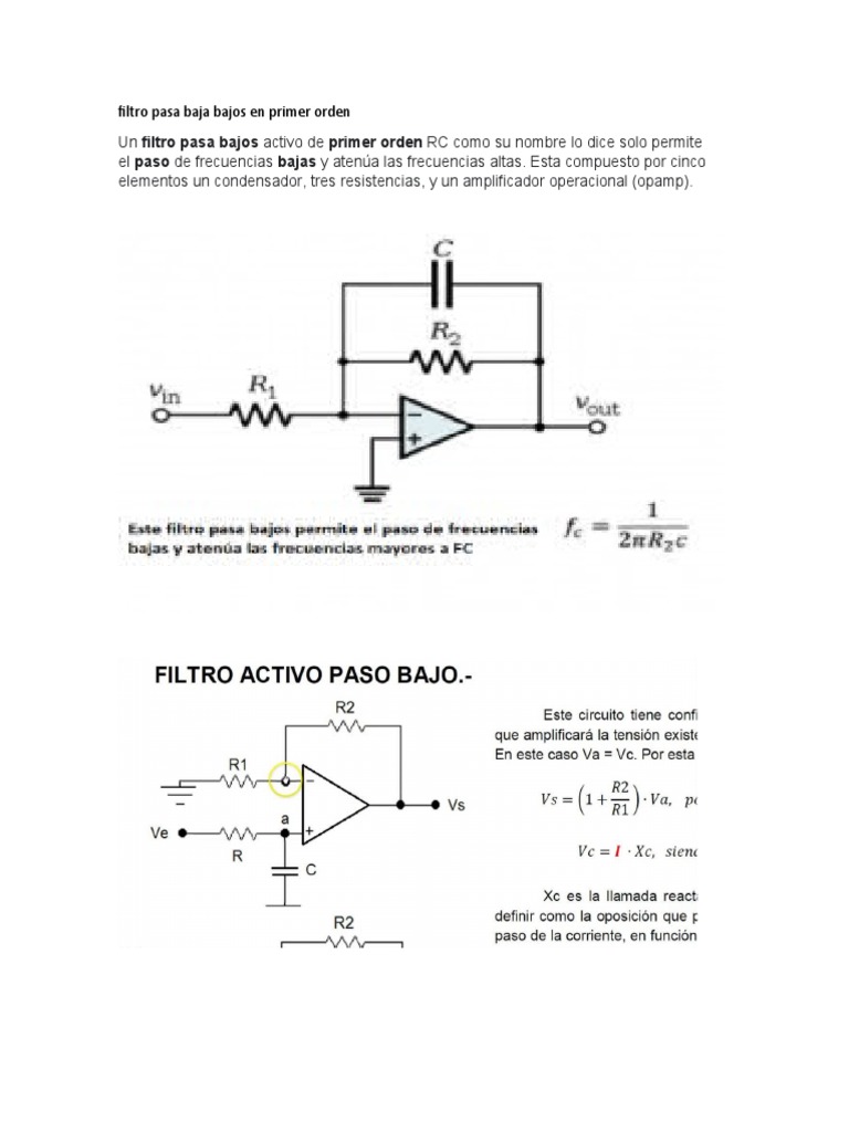 filtro-pasa-baja-bajos-en-primer-orden-pdf-filtro-electronico