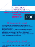 Ordenamiento Lineal