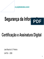 Segurança Da Informação - Certificação Digital