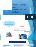 1.4 Categoría de Los Servicios 1.5 Características