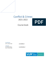 Coursebook Conflict & Crimes 2021-2022