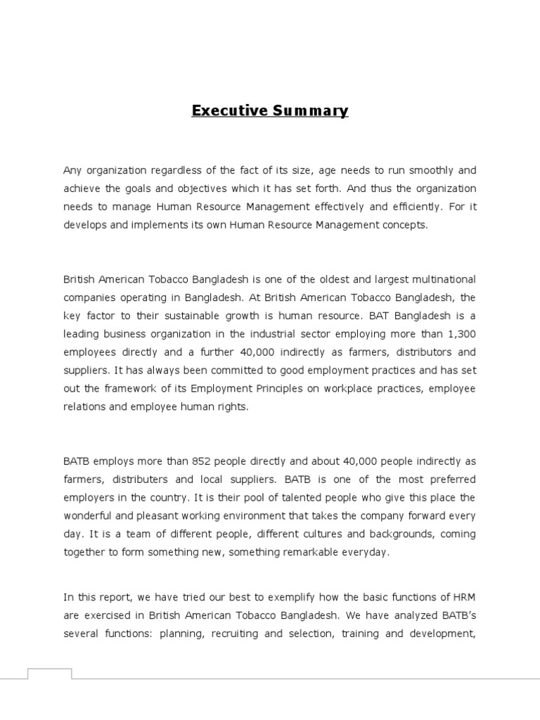 british american tobacco human resources BAT Bangladesh: HRM and Growth Strategy | PDF | Human Resource Management