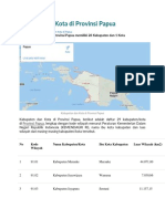 Kabupaten Dan Kota Di Provinsi Papua