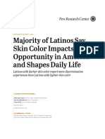 Majority of Latinos Say Skin Color Impacts Opportunity in America and Shapes Daily Life