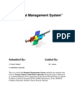 Project of The Month Hospital Management System