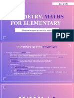 Geometry - Maths For Elementary 2nd Grade - by Slidesgo