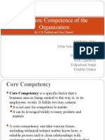 SM Core Competency
