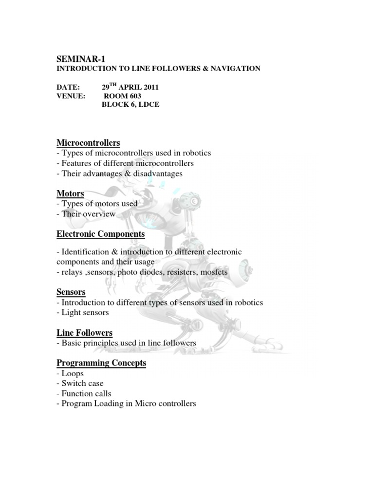 Seminar 1 | PDF | Technology & Engineering