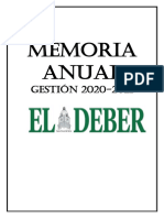 Memoria Anual EL DEBER S.A. 2020-2021